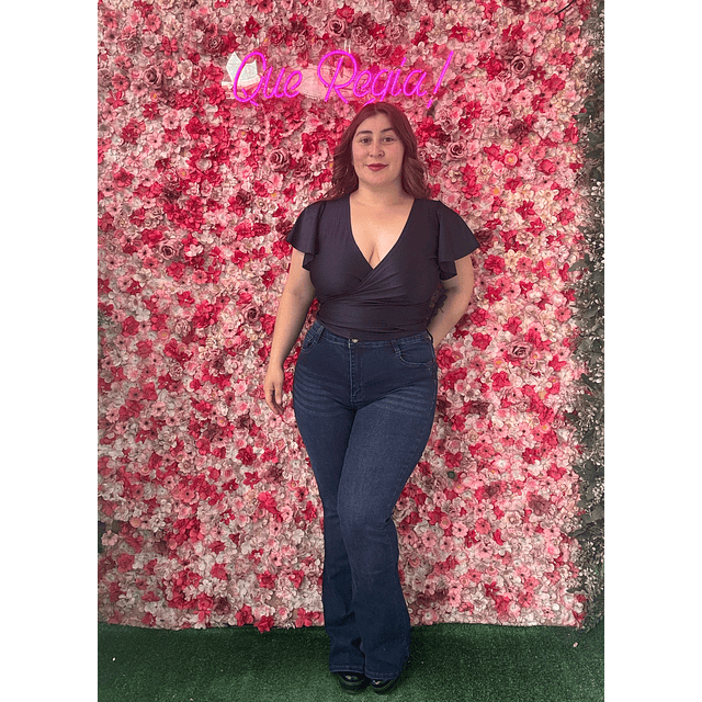 Jeans Flare azul clásico 