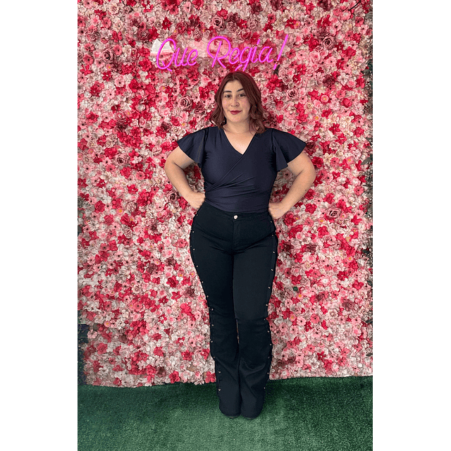 Jeans Flare trensado Paradise 