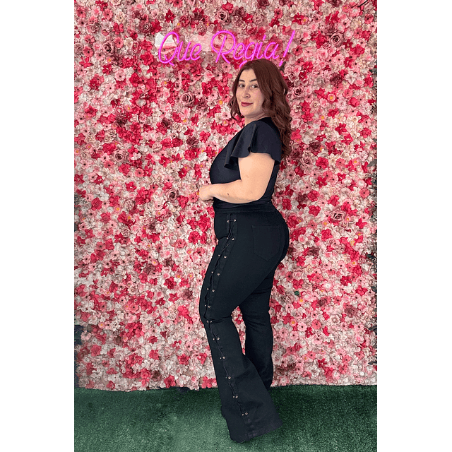 Jeans Flare trensado Paradise 