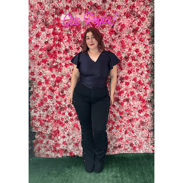 Jeans Flare trensado Paradise 