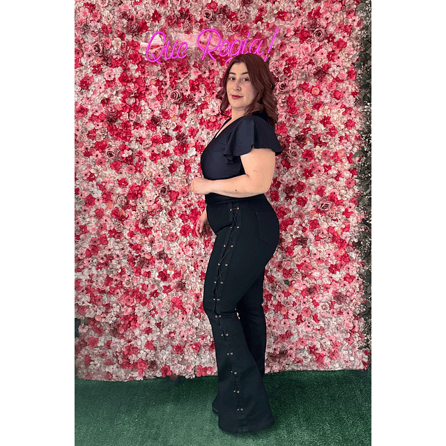 Jeans Flare trensado Paradise 