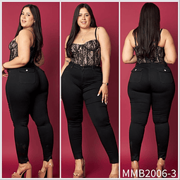 Jeans skinny negro extralinda 