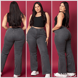 Jeans Wide leg gris extralinda 803-5