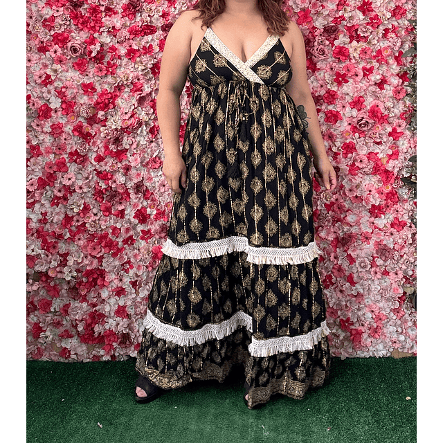 Vestido Indu metalizado