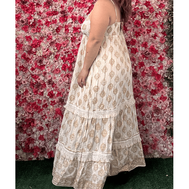 Vestido Indu metalizado