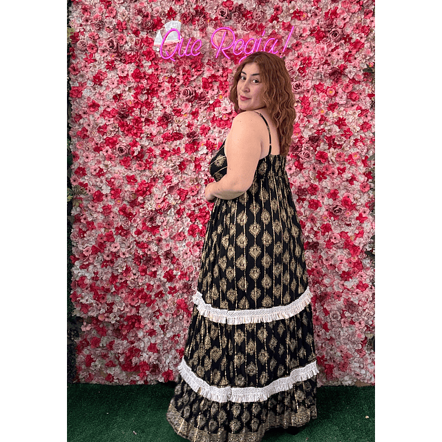 Vestido Indu metalizado