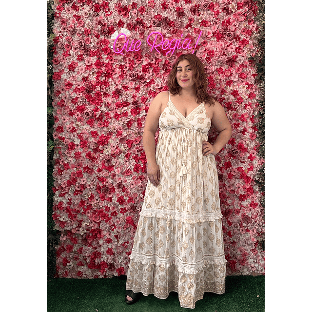 Vestido Indu metalizado