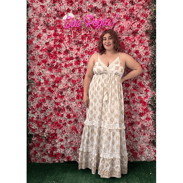 Vestido Indu metalizado