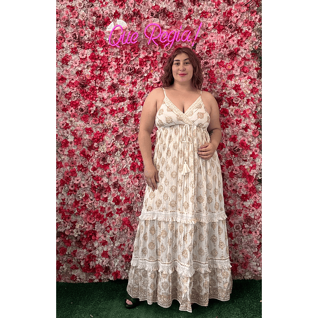 Vestido Indu metalizado