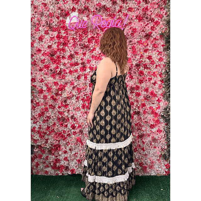 Vestido Indu metalizado