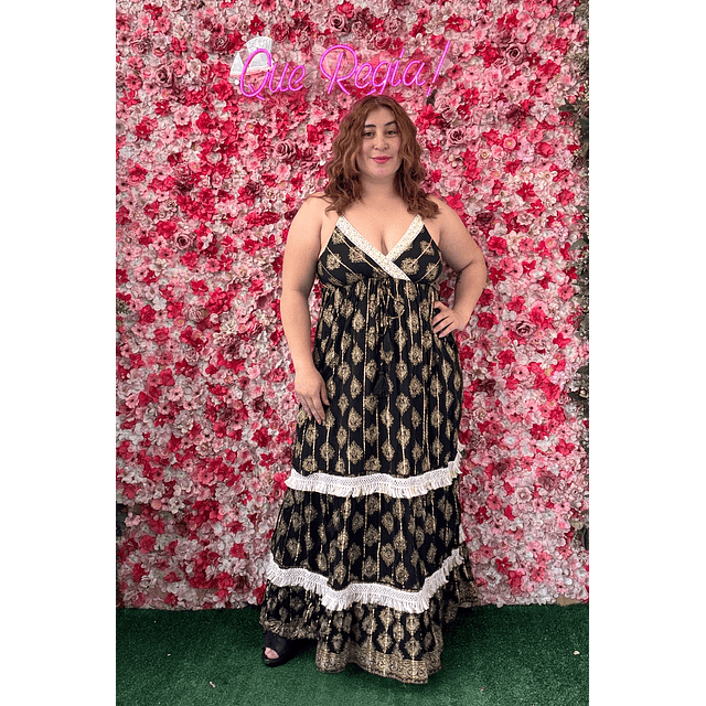 Vestido Indu metalizado