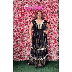 Vestido Indu vuelitos lurex 