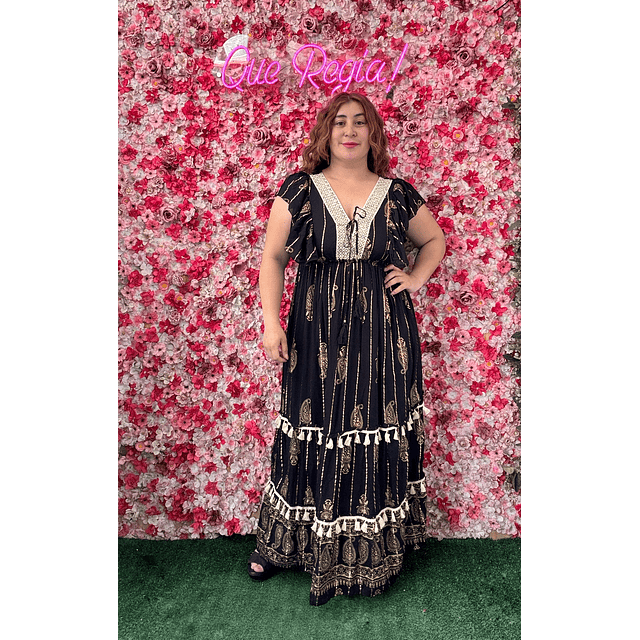 Vestido Indu vuelitos lurex 