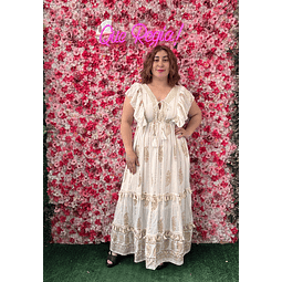 Vestido Indu vuelitos lurex 