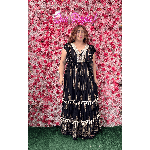 Vestido Indu vuelitos lurex 