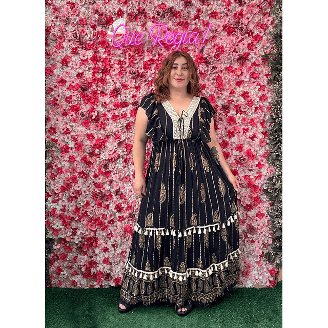 Vestido Indu vuelitos lurex 