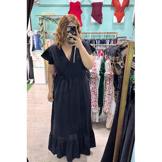 Vestido brillos y vuelos 