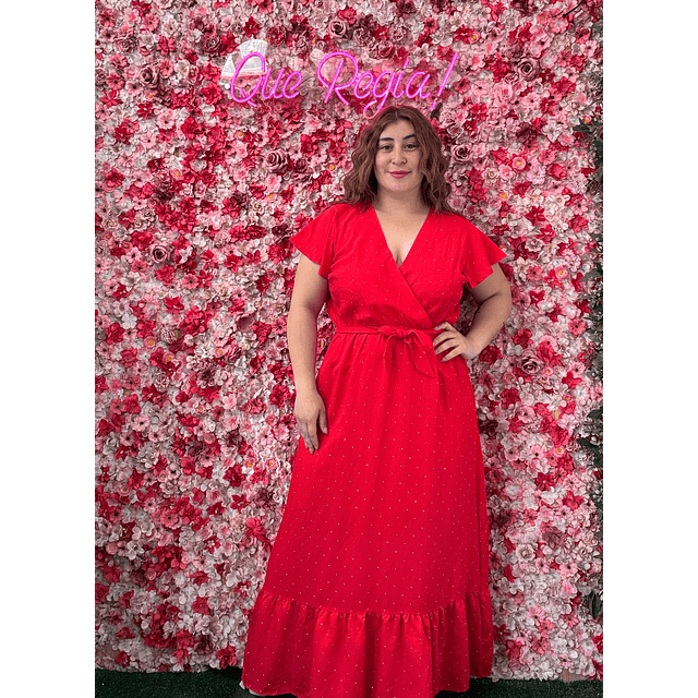 Vestido brillos y vuelos 