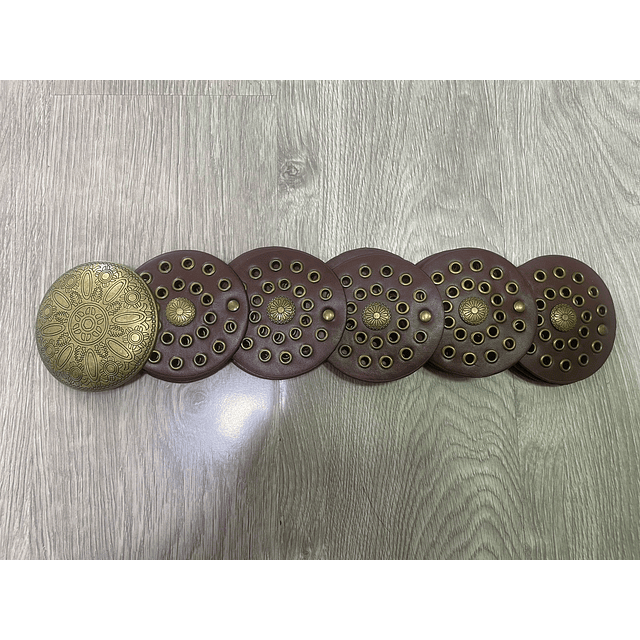 Cinturon vikingo círculos 