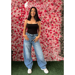 Jeans baggy celeste 