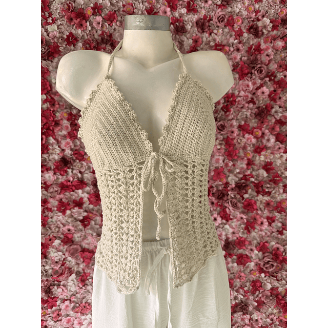 Polera tejida a crochet 