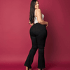 Jeans Flare Black Botones 