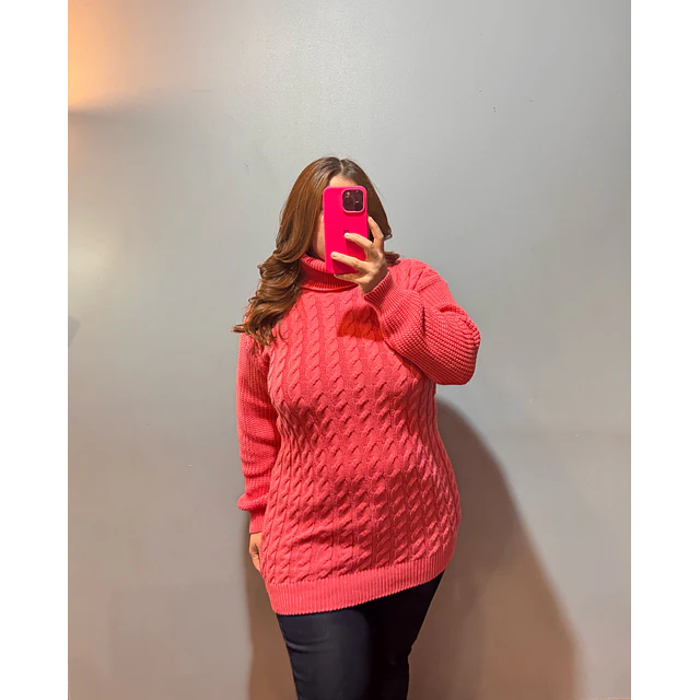 Minivestido chaleco coral 