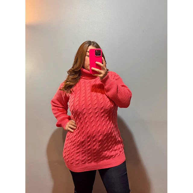 Minivestido chaleco coral 