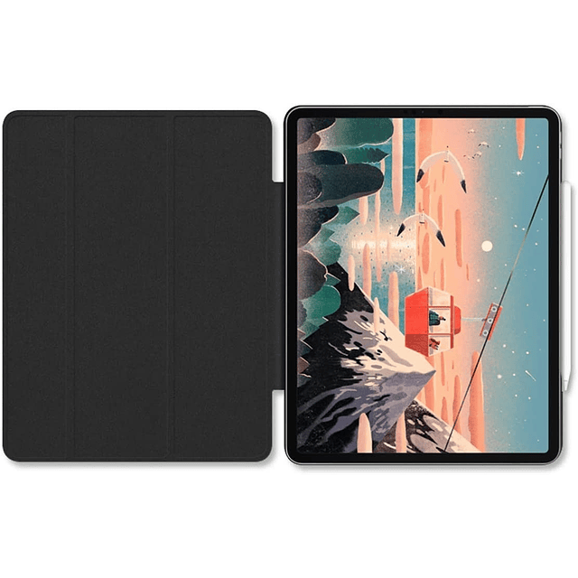Smart Folio Para iPad Pro 11 2020 Case Silicona Imantado Bl