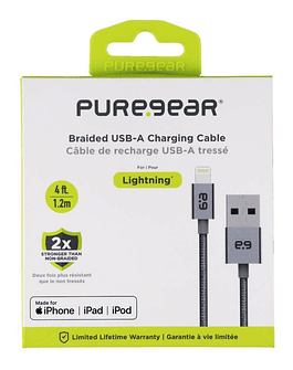 Cable Puregear Lightning Para iPad Pro 12.9 A1584 A1652 *1m