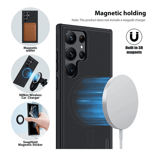 Case Ultra Mag + Banco de Bateria Magsafe para Galaxy S23 Ultra