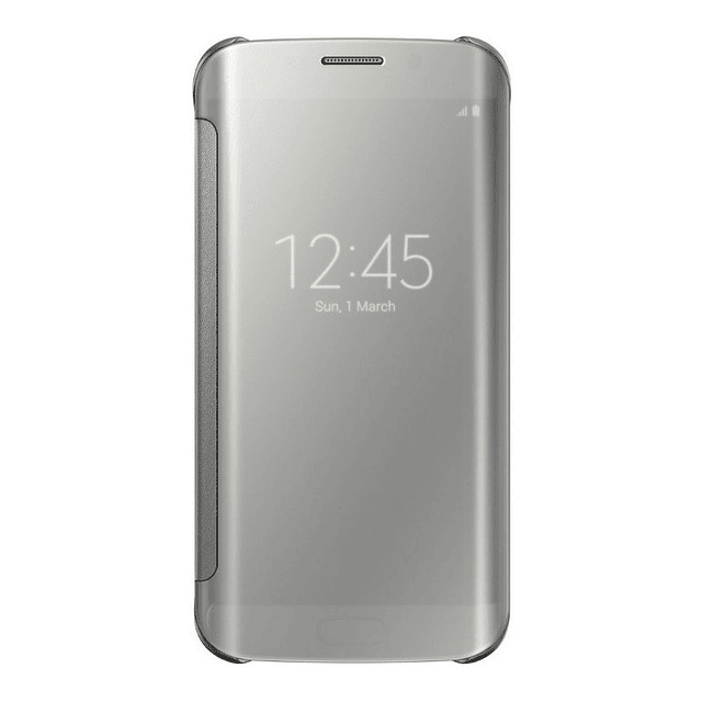 Samsung Clear View Cover  Para Galaxy S6 Edge Plata