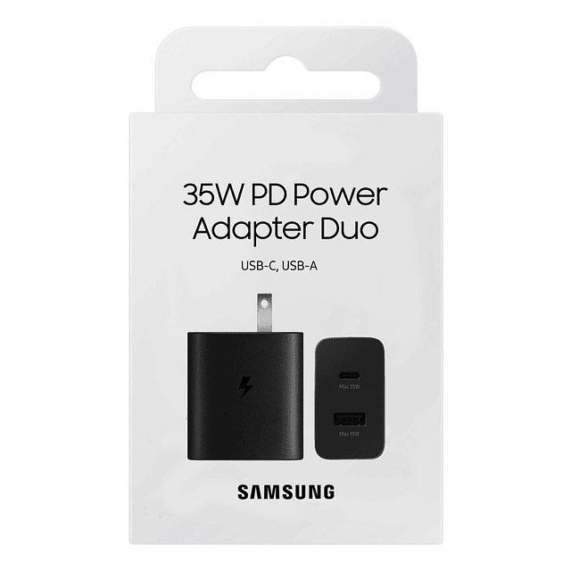 Cargador Samsung 35watts Duo Para Galaxy A72 A52 A32