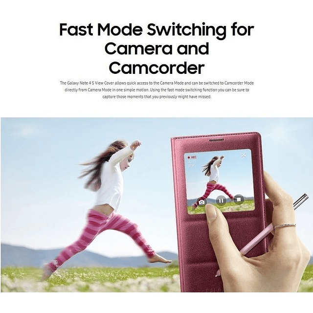Case Samsung S-view Flip Cover Para Galaxy Note 4 Original