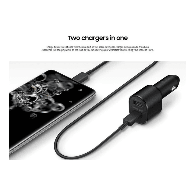 Samsung Super Fast Dual Car Charger (45W+15W) with Super Fast Charging  Cable for for Samsung Galaxy A51 5G - PPS Car Charger 