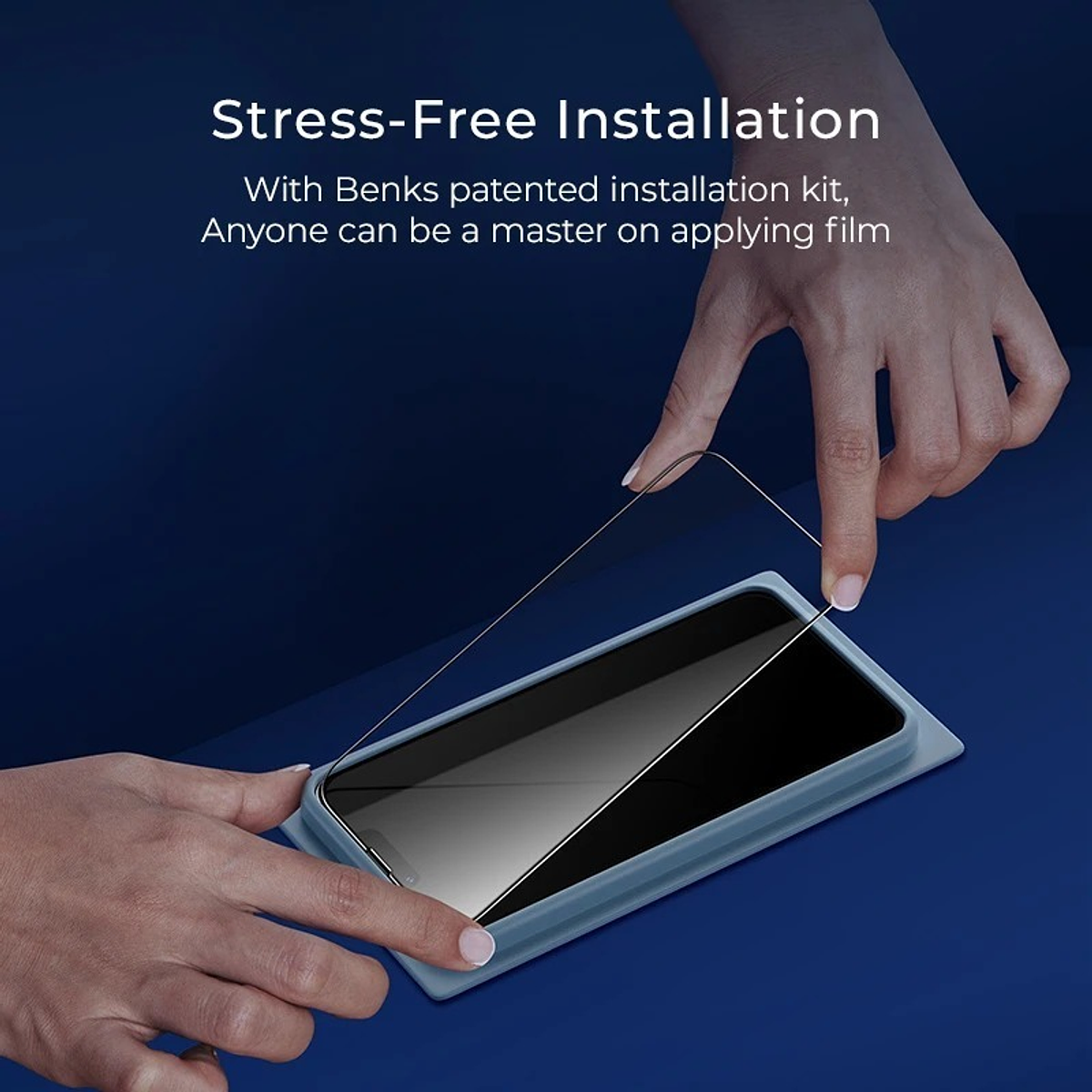 BENKS Diseñado para iPhone 13 Pro Max, protector de pantalla mate (paquete  de 2) vidrio templado antirreflejos y antihuellas dactilares con fácil