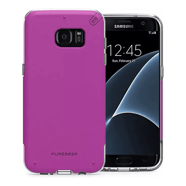 Case Funda Puregear Dualtek Pro Para Galaxy S7 Edge Pink
