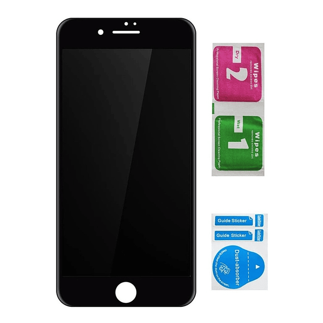 Vidrio Protector Pantalla Antiespia Para iPhone 7 8 Y Plus