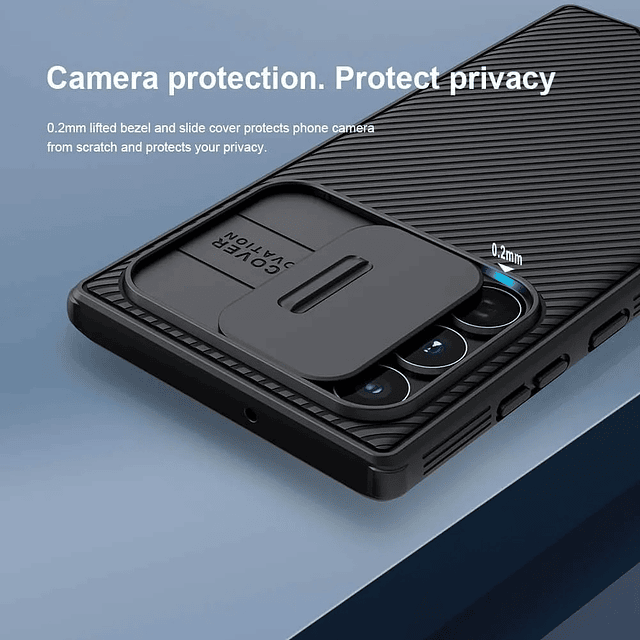Case Nillkin CamShield para Samsung S23 Ultra - Funda Carcasa - Negro  NILLKIN