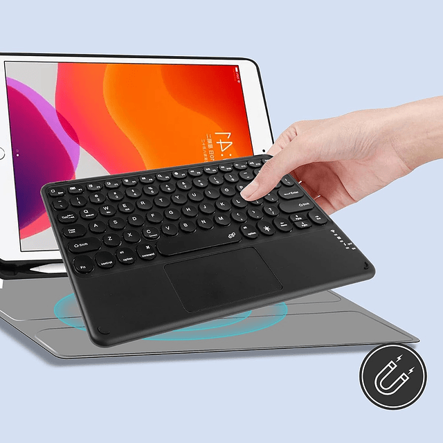 Teclado inalámbrico Samsung Galaxy Tab S7/S8, teclado Bluetooth portátil  delgado universal compatible con teclado Samsung Galaxy Tab S7/S8 con  batería