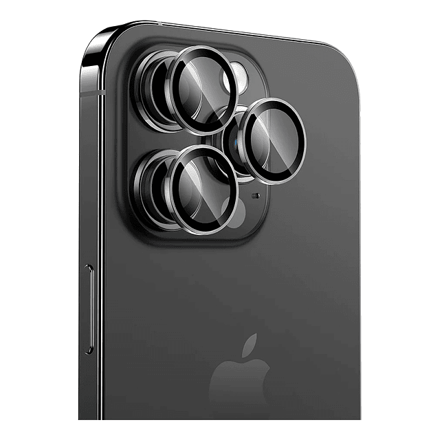 Mica De Cristal Templado Con Aluminio Para iPhone 15 Pro