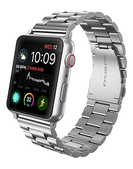 Correa Acero Fintie Compatible Con Apple Watch 42mm Plata