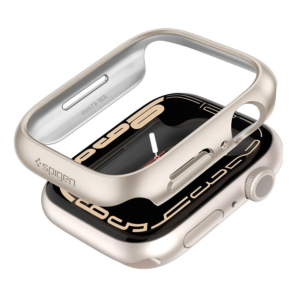 Case Spigen Thin Fit Compatible Con Apple Watch 41mm Starlight 1