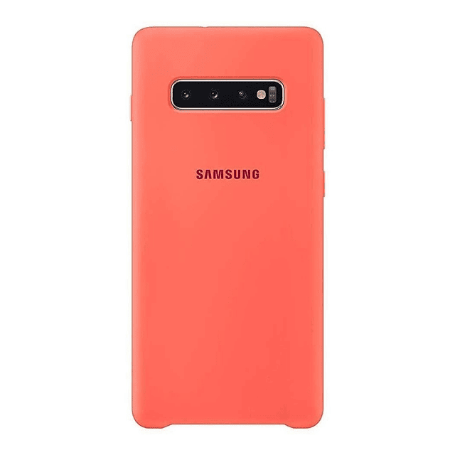 Case Samsung Silicone Cover Para Galaxy S10 Plus  Salmon