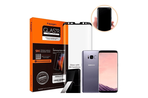 Mica Glass Templado 9h Spigen Para Galaxy S8 Y Plus