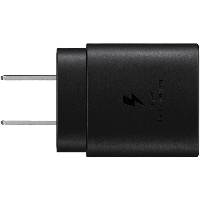 Cargador de Pared Samsung 25watts Para Galaxy S21 Plus Ultra S21 Fe Fan Edition 25w Negro (versión 2022 sólo cubo sin cable)