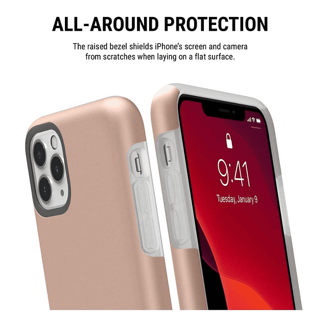 Case Mil-std Incipio Dualpro Para iPhone 11 Pro Max Rosa Oro