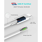 Cable Szpower Usb-c Pd 100w 2m Para Macbook Air A2179 A1932 2