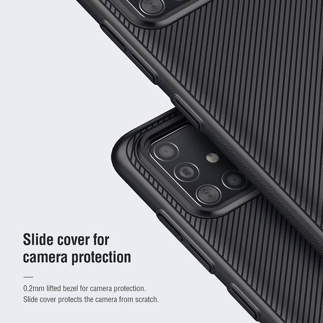 Case Funda Nillkin Camshield  Para Galaxy A51 Negro