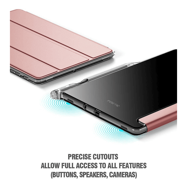 Poetic Lumos X Para Galaxy Tab S4 T830 T835 Protector Rosado